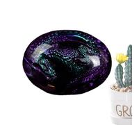 Œufs de Dragons Lumineux - Résine Dragon de Collection, Dragons Transparents cristallins | sculpté en Violet, Cadeau de Souvenir de Bureau pour Accessoires pour Amoureux