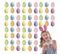 Œufs De Pâques 100 Pièces d'Ornements Tachetés aux Couleurs Vives | Œufs de Pâques en Mousse Réalistes pour DIY Printemps Décors Remplissage Panier Bol Centres de Table