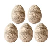 Œufs De Pâques - 5 Pièces De Guirlande De Printemps en Tricot pour Artisanat Décoratif | Œufs Pastels | pour La Décoration De La Maison du Bureau des Fêtes Vase Couronne Guirlande