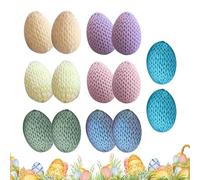 Œufs de Pâques au Crochet 14 Pièces Guirlande en Crochet pour Fête de