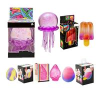 Œufs de Pâques changeant de couleur avec motif tourbillon, œufs sensoriels pressables pour enfants et adultes pour gérer le stress, idéaux comme cadeau de Pâques pour les paniers de Pâques et