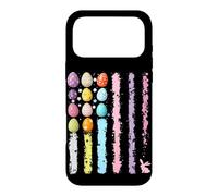 Œufs de Pâques colorés avec Silhouette de Lapin Mignon Coque pour iPhone 17 Pro Max