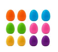Œufs De Pâques Debout Colorés En Plastique, Remplissables Réutilisables for Les Chasses, Cadeaux Fête, Stockage Bonbons Et Jouets, 24 Pièces Pour l'Invitation