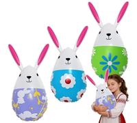 Œufs de Pâques Gonflables Géants en PVC, décorations de pâques, Oeufs de paques Decoration, Grandes Décorations Extérieures pour Jardin et Cour à Suspendre pour Fêtes de Pâques (G)