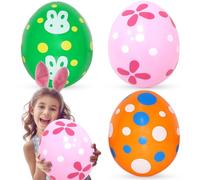 Œufs de Pâques Gonflables Géants en PVC, décorations de pâques, Oeufs de paques Decoration, Grandes Décorations Extérieures pour Jardin et Cour à Suspendre pour Fêtes de Pâques (B)