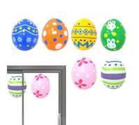 Œufs de Pâques Gonflables pour Extérieur,6 Pièces Grands Ornements Gonflables pour Fêtes Printanières | Grandes Décorations Pâques d'Extérieur - pour Jardinage, Intérieur, Pelouse,