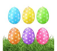 Œufs De Pâques Gonflables pour Extérieur,Lot de 6 Décorations Festives | Ornements Festifs Décoratifs | pour Pelouse -Cour Porche Patio Centre Commercial Arrière-Cour Fête Église