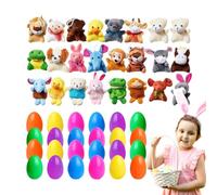 Œufs de Pâques pré-remplis - Jouets de Bain flottants et Jouets en Peluche au Canard | Remplisseur de Panier de Chasse Surprise, Cadeaux de fête, Prix de Salle de Classe pour et Tout-Petits