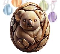 Œufs de Pâques sculptés à la Main en Bois sculpté à la Main, Animaux en résine sculptés à la Main, décoration Artistique vive pour débutants, et Adultes