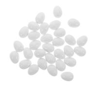 Œufs de Simulation Blancs en Plastique 30 Pièces pour Oiseaux, Réalistes | Texture Réaliste, Réutilisables, Aident L’entraînement et L’élevage, Format 2, 61x2, 10cm