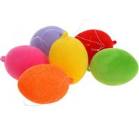Œufs décoratifs floqués multicolores 4cm 18 pcs Pâques DIY Décoration de Pâques Couleurs