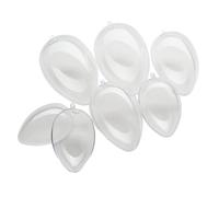 Œufs en acrylique avec percée VBS, lot de 6, 2x 12 cm, 14 cm et 16 cm