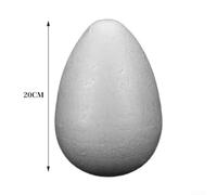 Œufs en mousse blancs sûrs et légers pour une utilisation dans les cours d'art scolaires, les travaux manuels sur le thème des vacances et les idées de décoration personnalisées à la maison (œuf creux