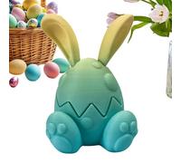 Œufs Lapins Imprimés en 3D, Œufs de Lapins de Pâques Imprimés en 3D | Décor en Figure de Lapin du Festival, Jouet avec Lapin Imprimé en 3D pour Le Salon de la Chambre