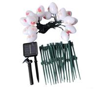 Œufs lumineux à énergie solaire 8 modes pour fêtes et décorations en plein air
