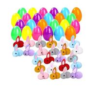 Œufs surprise easter, mini jouet en peluche, 24 pièces, jouet en forme d'œuf en peluche douce, articles de fête festifs ABS solide, friandises de fête, jouets cachés, coffret cadeau amusant