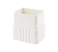 UFURMATE Adaptateur de descente pluviale, 1 pack PVC gouttière vers tuyau de vidange adaptateur de descente pluviale carrée vers descente pluviale carrée connecteur de tuyau de vidange en plastique