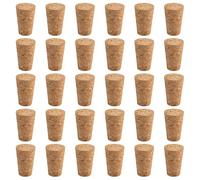 UFURMATE Bouchons de Vin, 30 pièces Bouchons de Vin Coniques Bouchons de Vin en Bois Naturel Bouchons de Bouteille de Vin pour la Maison Bricolage Bouteilles et Artisanat (22 x 17 x 35 mm)