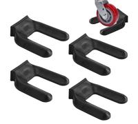 UFURMATE Chair Wheel Stopper 4Pcs Meubles en Plastique sous-Verres Roues Stoppers No Lift Furniture Wheel Stoppers Meubles Antidérapants Caster Pads pour Chaise Canapé Appareils (Noir)