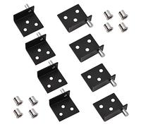 UFURMATE Charnière pivot, 4 ensembles de charnières pivotantes à arbre invisible pour porte d'armoire, charnières de porte en bois d'armoire avec goupille, charnières de porte avec douille pour porte