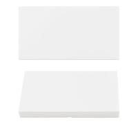 UFURMATE Couvercle de Plaque Murale Vierge, 2Pcs 94 x 175 mm Couvercle de Trou Mural en Plastique à Clipser sans Vis 2-Gangs Vierge Dispositif Non Utilisé (Blanc/Haute)
