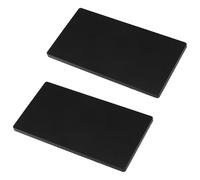 UFURMATE Couvercles de plaque murale vierge 2 pièces, Plaque murale sans vis, Plastique, 1 prise, Couvercles électriques pour prises ou interrupteurs inutilisés (Noir)