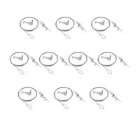 UFURMATE Kit de Suspension de Tableau avec Crochets, 10Pcs Kit de Câble Métallique de Suspension Réglable en Acier Inoxydable Kit D'Affichage D'Image D'Art Professionnel Robuste (1M, Crochet en S)