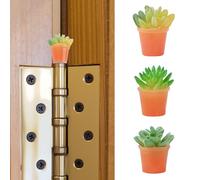 UFURMATE Lot de 3 têtes de charnière pour décoration d'intérieur, mini charnière magnétique pour plantes grasses décoratives créatives en pot