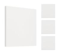 UFURMATE Lot de 4 plaques de sortie vierges sans vis, 12 x 12 cm, blanc en plastique pour interrupteur, prise électrique
