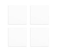 UFURMATE Lot de 4 plaques murales vierges 8.6 cm x 8.6 cm en plastique sans vis, double plaque murale vierge, plaque de prise électrique, couvertures électriques pour prises ou interrupteurs