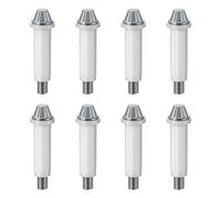 UFURMATE Lot de 8 pivots inférieurs de porte de placard à deux volets en acier au carbone pour réparation de quincaillerie de porte de placard, boîtier de 0,9 cm OD