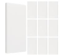 UFURMATE Plaque de Couverture Murale Vierge, 10Pcs Blanc Plaque Murale sans Vis en Plastique à 2 Prises Plaque de Dispositif Murale Électrique pour Prises ou Interrupteurs Inutilisés
