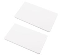 UFURMATE Plaque murale vierge blanche, 2PCS Plaque de trou mural en plastique sans vis à 2 prises, Plaque de couverture de prise de sortie électrique vide pour prises ou interrupteurs inutilisés (189