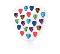 UFURMATE Présentoir magnétique transparent pour médiators de guitare en acrylique - 21 emplacements - Support mural élégant pour les amateurs de musique, les joueurs et les guitaristes (style pic)