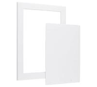 UFURMATE Trappe de visite auto-adhésive pour cloison sèche 20,3 x 30,5 cm - Montage en surface - Couvercle de trou mural - Porte d’inspection pour plomberie et câbles électriques - Blanc