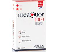 Meaquor 1000 Oméga-3 IFOS 5-Star Certificat (60 gélules) - 1000mg de dose EPA et DHA, 95% d'Oméga 3 - Sans métaux lourds, sans arrière-goût