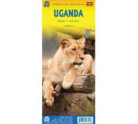 Uganda waterproof Waterproof, échelle 1 : 600 000 - Collectif - Itm Publishing - broché - Atlas / carte