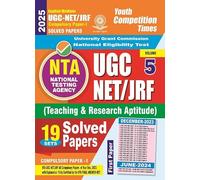 UGC NET JRF Compulsory Paper-I Solved Papers Volume-5 19 Sets 2025 English Medium