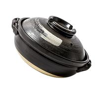 UGCER Marmite en céramique Casserole en Argile résistante à la Chaleur Japonaise Pots Chauds en Terre Cuite avec Couvercle pour la Cuisson de délicieuses soupes,900ml