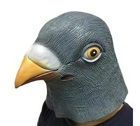 UGDOUS Coiffe Pigeon Masque Super Mignon Moineau Masque Latex Animal Coiffe Vert Oiseau Colombe Jour