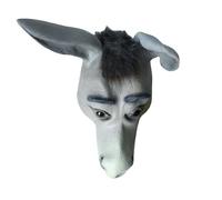 UGDOUS Masque d'âne bavard, masque de danse d'âne loquace, pièce d'horreur d'Halloween, drame drôle de tête de cheval