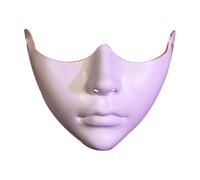 UGDOUS Nouvelle collection d'accessoires de beauté de costume de moitié inférieure de couleur demi-visage décoratif de style mécanique adulte(Mr.-D)