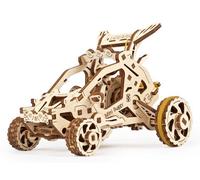 UGEARS Mini Buggy - Puzzle 3D pour Enfants et Adultes - Kit de modèle mécanique de Petit véhicule à Moteur - Kits de modèle en Bois pour Adultes à Construire pour garçons et Filles