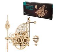 UGEARS Horloge mécanique en bois Aero Clock Doré Enfants