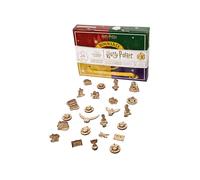 Ugears Calendrier de L'avent 2023 Harry Potter - Puzzle 3D Bois Calendrier de L'avent Fidget avec 24 Jours de Maquette en Bois a Construire Advent Calendar avec des Décorations d'arbre de Noël
