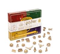 Ugears Calendrier de L'avent 2023 Harry Potter - Puzzle 3D Bois Calendrier de L'avent Fidget avec 24 Jours de Maquette en Bois a Construire Advent Calendar avec des Décorations d'arbre de Noël