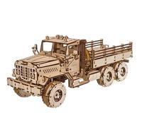 Ugears Camion cargo, puzzle 3D, hauteur 15 cm, marron