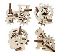 Puzzle 3D Mécanique en Bois - UGEARS - U-Fidget Tribikis - 4 Modèles - Mixte - A partir de 5 ans