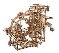 Circuit à billes en bois - UGEARS - Modèle mécanique - Mécanisme de levage - 355 pièces - 29,5 cm