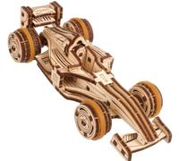 UGEARS Compact Racer Puzzles 3D pour Adultes - Kits de Construction de Modèles - Puzzle en Bois Passe-Temps pour Hommes - Rompecabezas 3D Para Adultos - Kit de Modèle en Bois à Construire